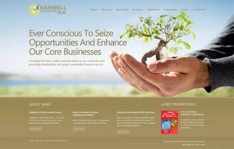 Hanwell-Holding-main-page-by-Web-design-Singapore-company-iPixel-Creative