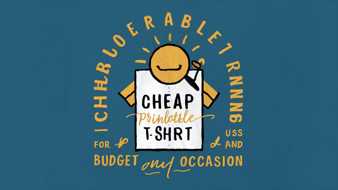 Cheap Affordable T-Shirt Printing for Every Budget and Occasion ...